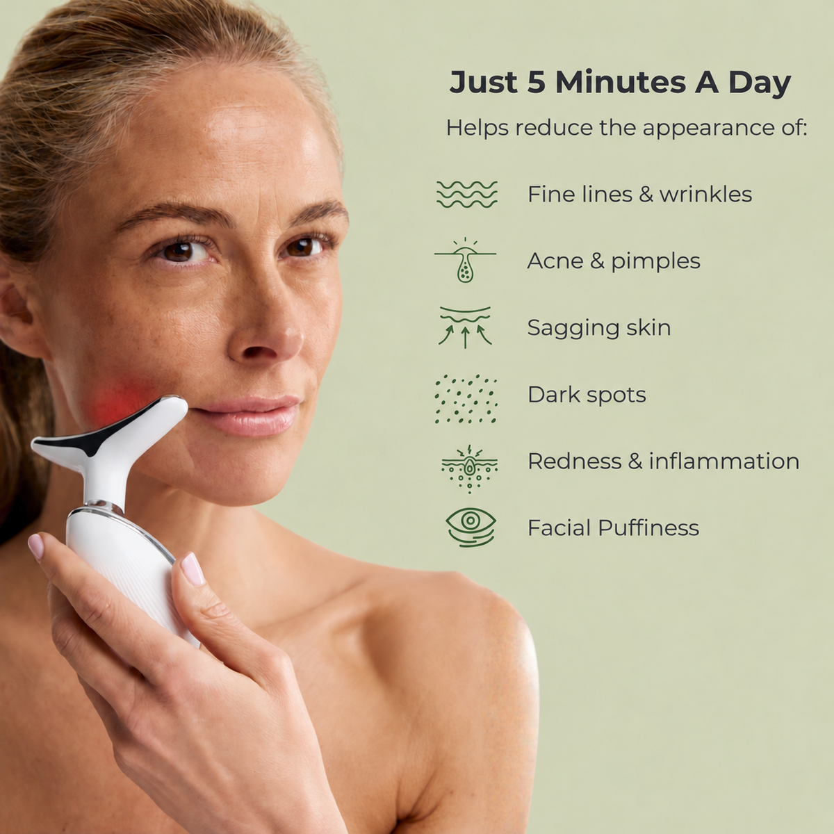 Perspa 7-in-1 LED Facial Sculptor